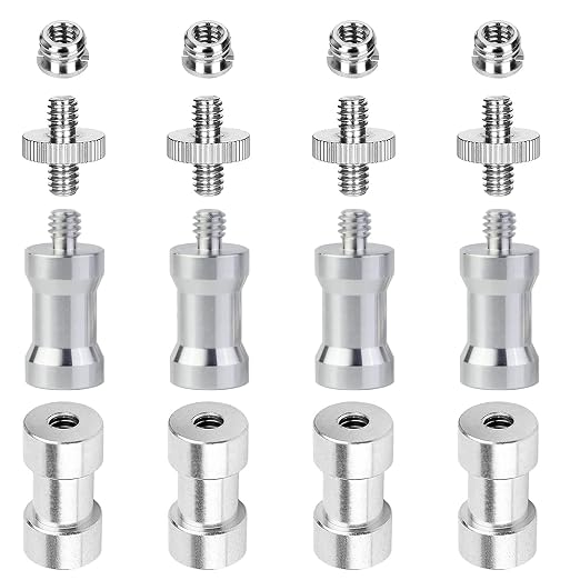 16PCS Camera Screws Mount Set 1/4 Inch and 3/8 Inch Threaded Converter Screws by Homeet