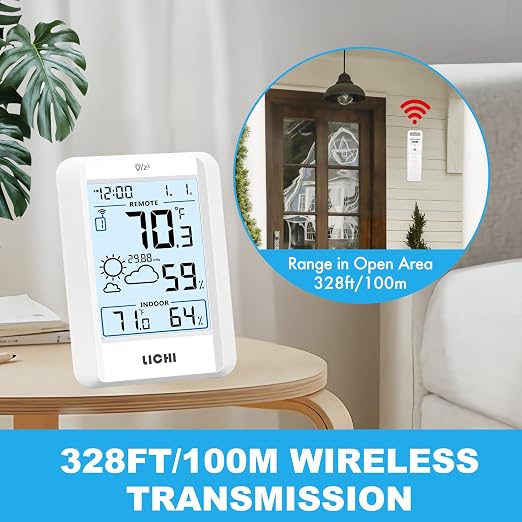 Indoor Outdoor Thermometer Wireless Weather Station Inside Outside Thermometers - Image 4