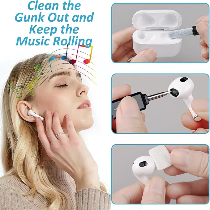 Tassmpitor for iPhone Cleaning Kit Phone Port Cleaner, Cleaner Kit for AirPod - Image 4