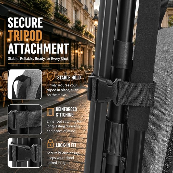 Camera Backpack for Photographers, DSLR Camera Bag - Image 7