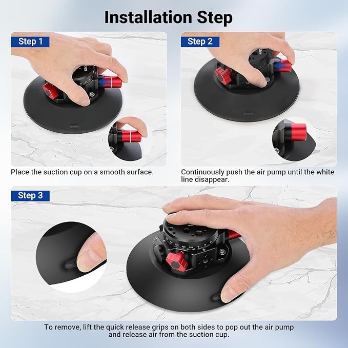NEEWER 6" Suction Cup Camera Mount - Image 5