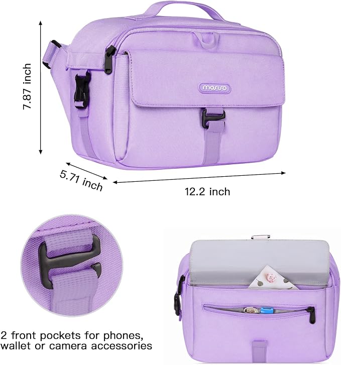 MOSISO Camera Shoulder Bag Case Crossbody Sling Purse, DSLR/SLR/Mirrorless - Image 3