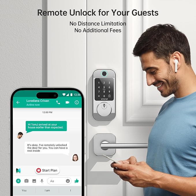 SMONET Fingerprint Smart Locks for Front Door - Image 4