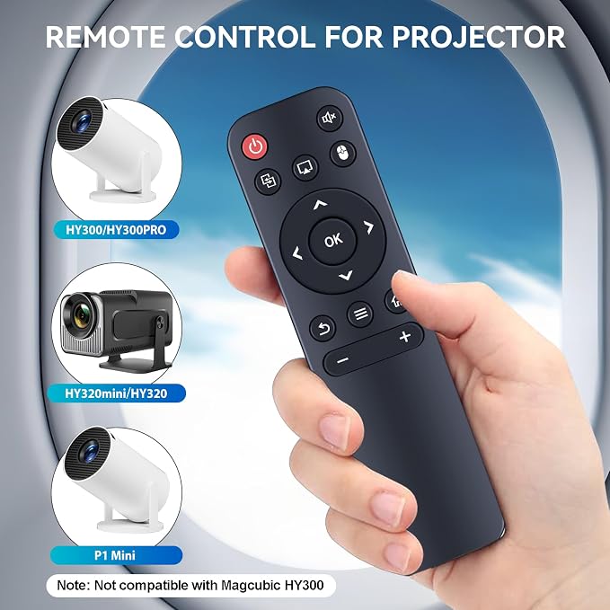 Replaced for Mini Projector HY300 HY300Pro Remote Control, for Magcubic HY300Pro - Image 2