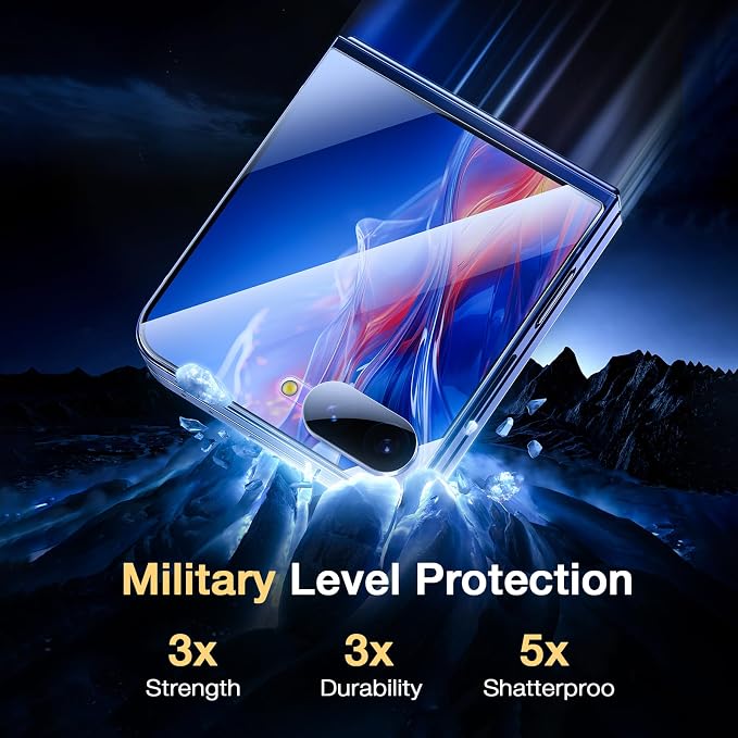 【2+2+2】EGV for Samsung Galaxy Z Flip 7 Screen Protector, Self-Healing Soft TPU - Image 5