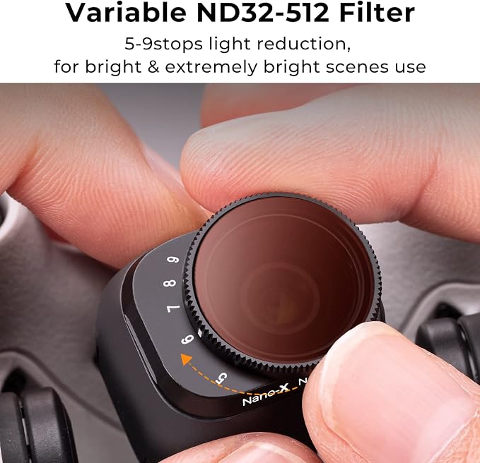 K&F Concept Mini 3/ Mini 3 Pro Variable ND Lens Filters Kit ND2-32+ND32-512 - Image 4