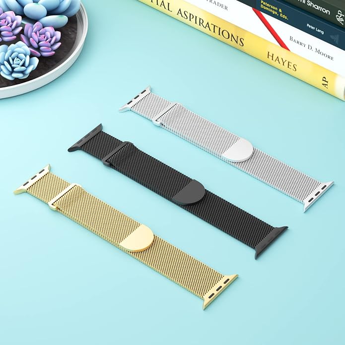 3 Pack Mesh Metal Band Compatible - Image 2