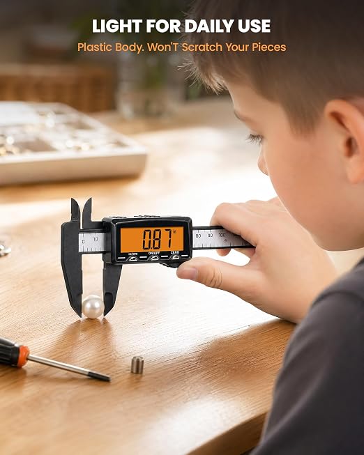HARDELL Rechargeable Digital Caliper, Auto-Off Micrometer – Everyday Caliper - Image 5