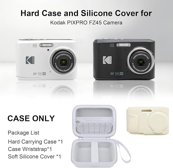 RAIALL Camera Case for KODAK PIXPRO FZ45 Digital Camera, 1* Hard Carrying Case - Image 3