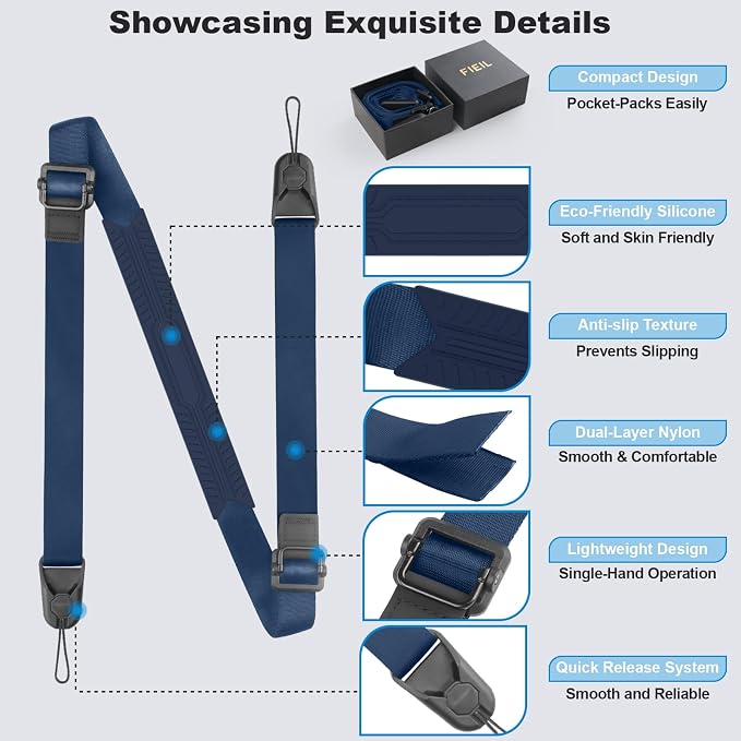 FIEIL Adjustable Camera Strap, Universal Camera Strap - Image 2