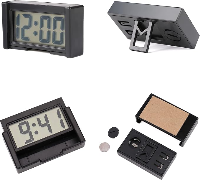 YOUNGFLY Small Digital Clock, Mini Car Dashboard Clock Battery Operated - Image 5