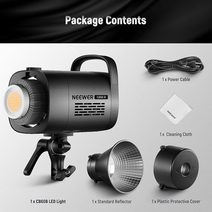 NEEWER CB60B 70W LED Video Light 2.4G/APP Control, Bi Color 2700-6500K 34000Lx - Image 9