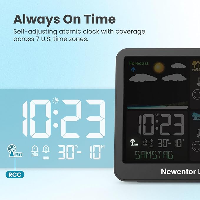 Newentor Projection Alarm Clock, Projection Clock - Image 4