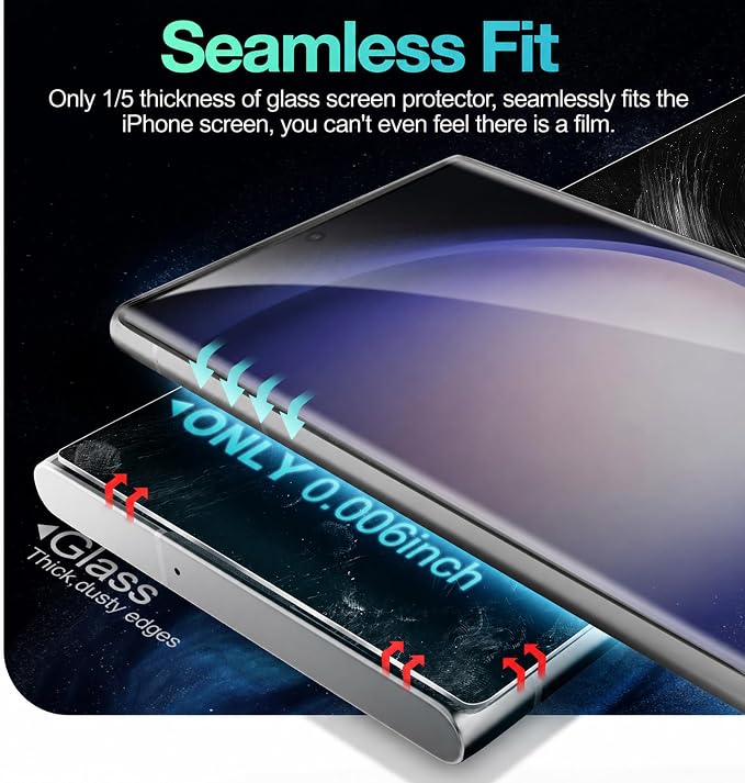 Screen Protector for Samsung Galaxy S23 Ultra Flexible TPU Film 3D Curved Full - Image 4