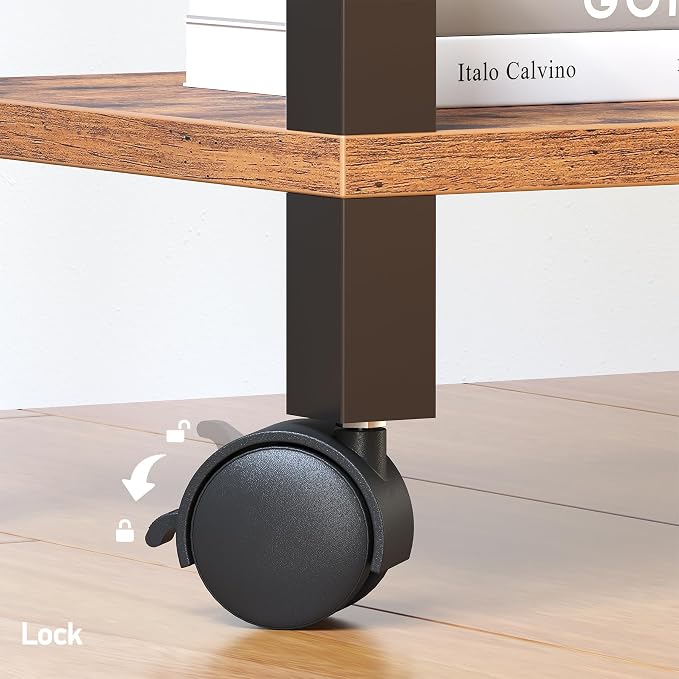 TUTOTAK 3 Tier Printer Stand, Rolling Printer Cart - Image 6