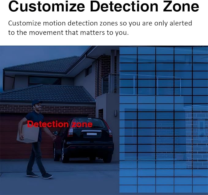 EVERSECU Triple Lens WiFi PTZ Security Camera, Three Cameras in One, Side - Image 9