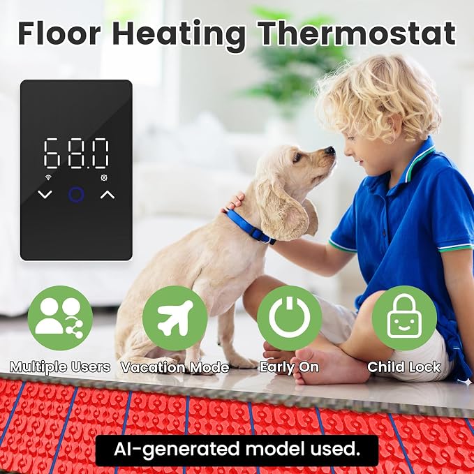 MAXKOSKO 1PC WiFi Smart Thermostat - Image 4