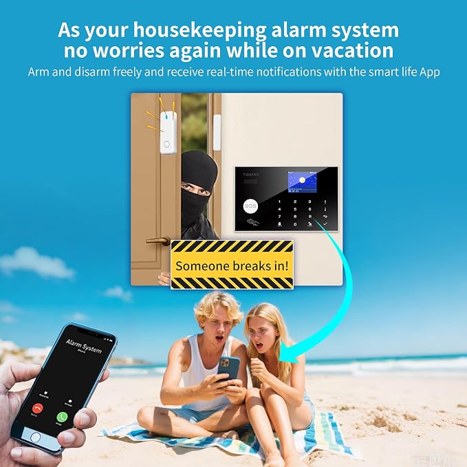 Alarm System with Phone APP Alert, DIY WiFi Home Security Alarm System - Image 3