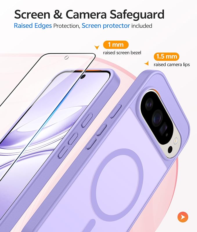 FNTCASE for Google Pixel 10 Pro Case: for Pixel 10 Case Translucent Matte Cases - Image 4