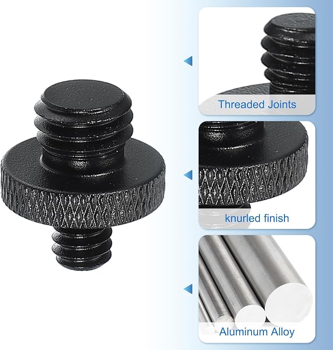 PATIKIL Tripod Screw Adapter 1/4" Male to M10 Male, 18 mm - Image 3