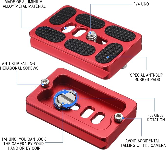 Frienda 2 Pieces Metal Quick Release Plate - Image 4