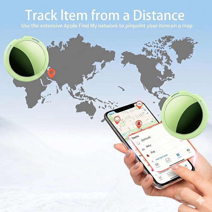 2 Pack Tracker Tags Pair with Apple Find My Bluetooth Air Smart Tags Key Finder - Image 5