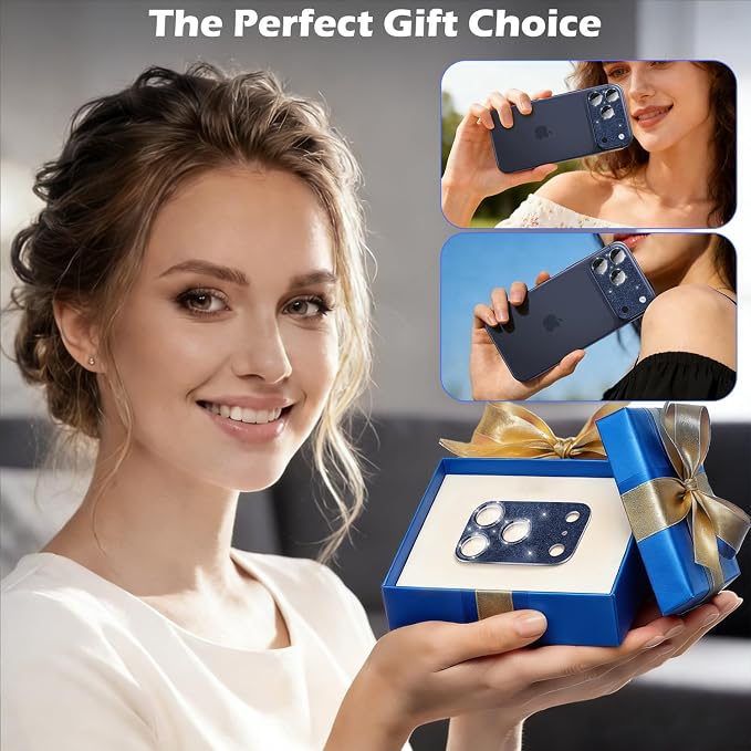 imluckies Compatible with iPhone 17 Pro Max Camera Lens Protector Bling - Image 7
