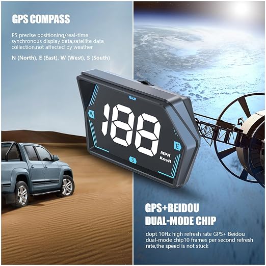 Liiiyuan G20 Digital GPS Speedometer, Universal Head-Up Display - Image 5