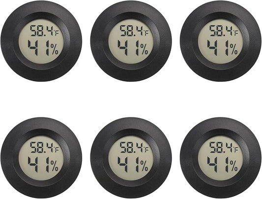 Mini Hygrometer Digital Thermometer Humidity Meter 6 Pack Hygrometer by SerundoAuto