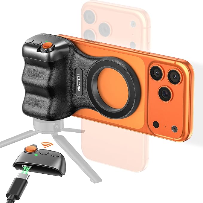 Magnetic Phone Camera Grip, Smartphone Holder Selfie Handle Snap by Unknown