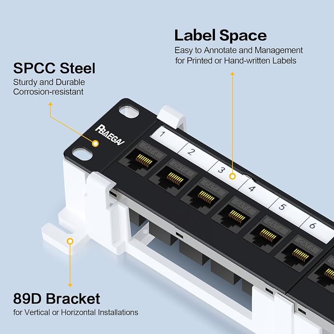 12 Port Keystone Patch Panel - Image 2