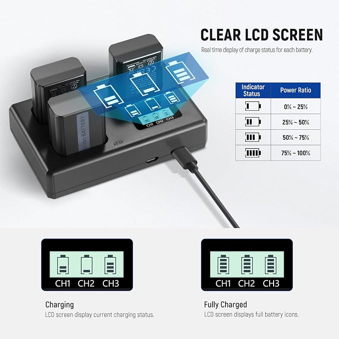 NEEWER Replacement Battery and Charger Set - Image 4