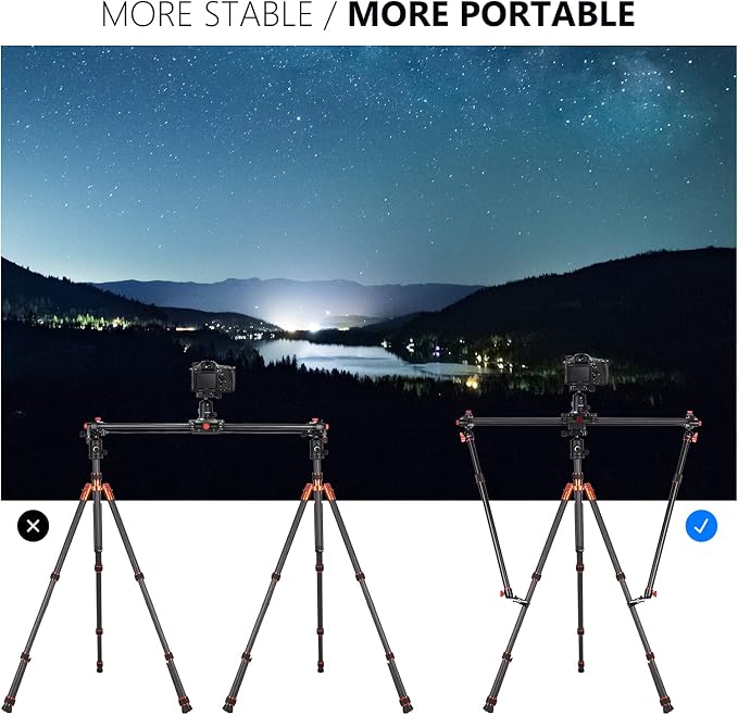 Neewer Camera Slider Support Arm Stabilizer, Extendable Poles - Image 7