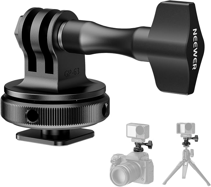 NEEWER Action Camera Cold Shoe Mount Adapter Compatible by Neewer