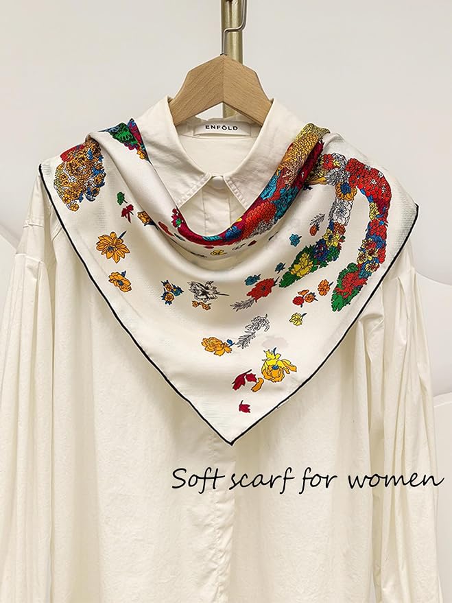 Silky Scarf for Women Lightweight Satin Bandanas Neck Hair Wrap For Sleeping - Image 4