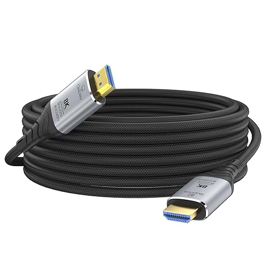 Fiber Optic HDMI Cable 50FT, 8K Long HDMI 2.1 Cable, 48Gbps Ultra High Speed by DGHUMEN