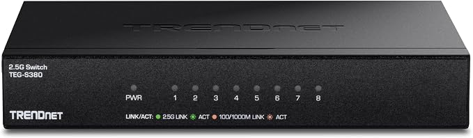 TRENDnet 8-Port 2.5Gb Multi-Gigabit Unmanaged Gaming Switch, 8 x 2.5GBASE-T - Image 14