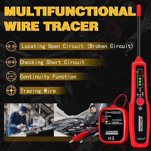 AWBLIN Wire Tracer Automotive Electrical Open & Short Finder Circuit Tester - Image 2