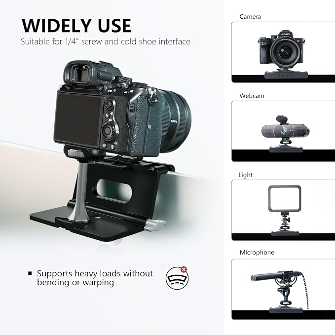 RAUBAY 【Upgraded】 Monitor Camera Mount Stand, Hanging Webcam Clamp - Image 5