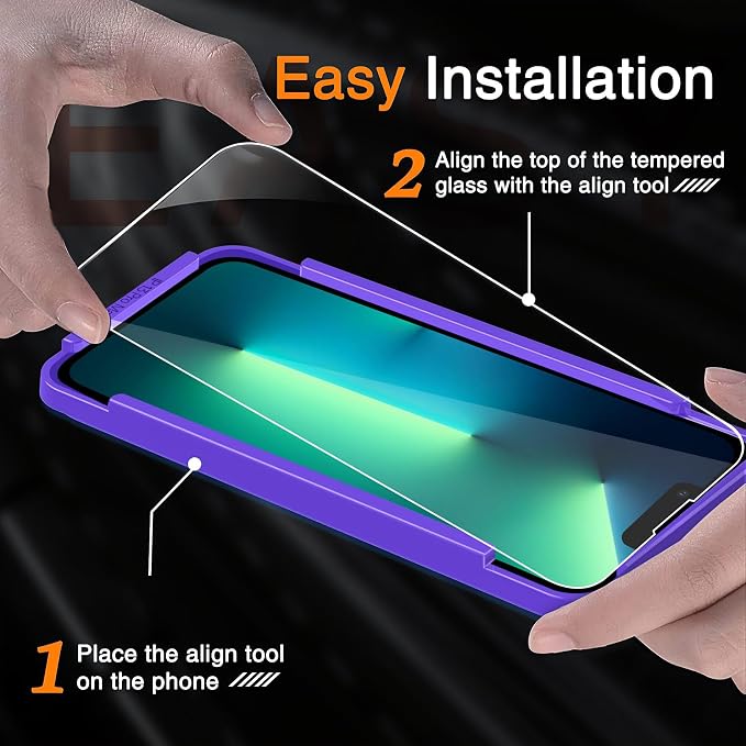 Wiaocit 3 Pack Tempered Glass Screen Protector - Image 2