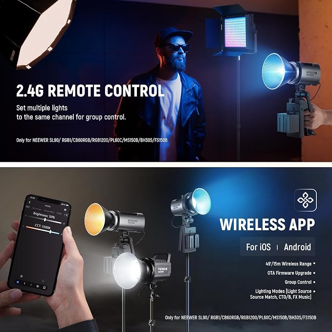 NEEWER MS60C RGBWW LED Video Light - Image 6