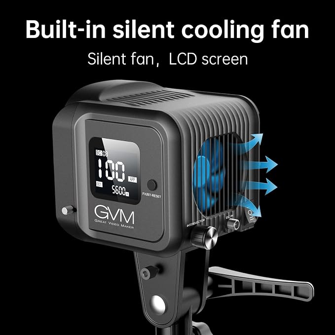 GVM SD80D 80W LED Video Light Kit - Image 3