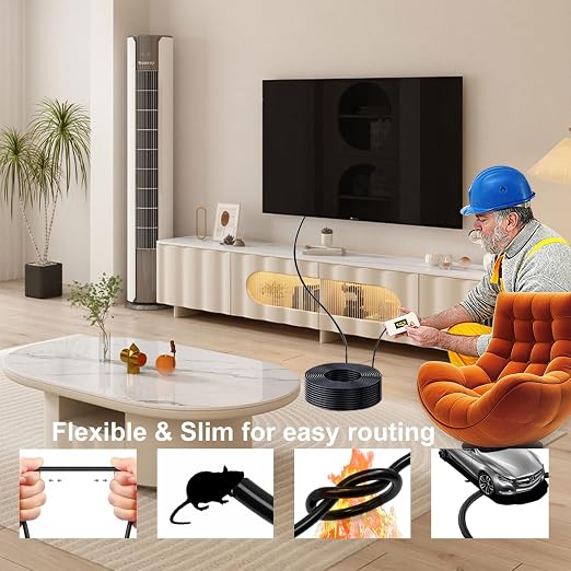 Fiber Optic 200 ft hdmi Cable, 18Gbps 4k Ultra high Speed Support 4K@60Hz HDR10 - Image 5