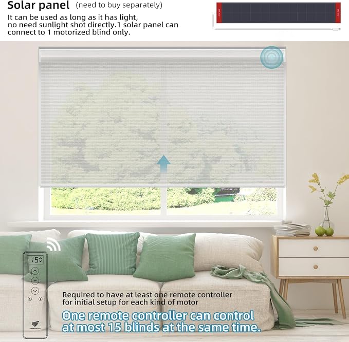 SmartWings Motorized Light Filtering Shades, Work - Image 2