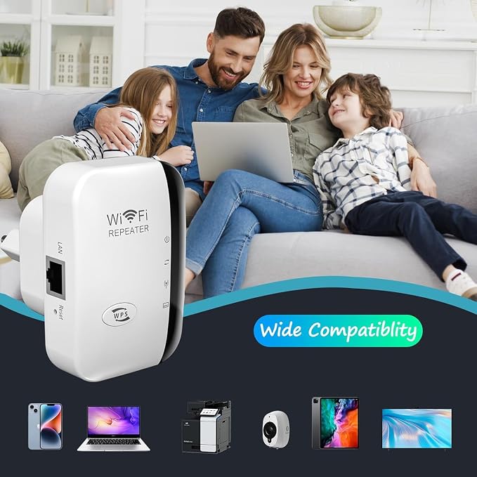 WiFi Extender, WiFi Signal Booster Up to 5800sq.ft and 52+ Devices, WiFi Range - Image 6
