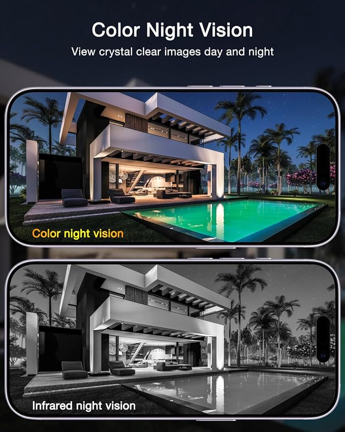 ANRAN Dual-Lens Solar Security Camera, 3MP Wireless Outdoor Camera - Image 8