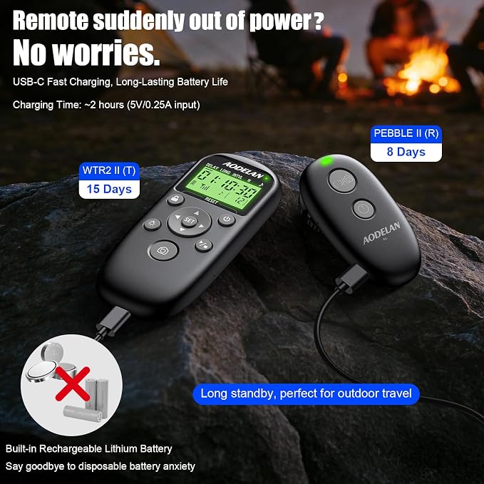 for Canon Cameras Wireless Rechargeable Timer Shutter Release Remote Control - Image 6