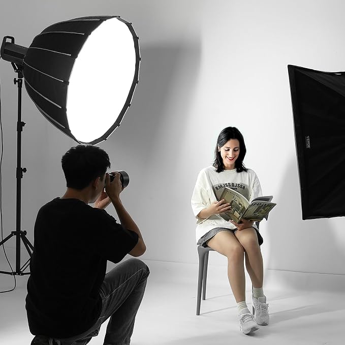 VEVOR Parabolic Softbox, 33 in / 850 mm, Quick Release and Quick Fold, - Image 8