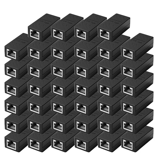 ZUZONG 40 PCS Gigabit RJ45 Coupler, Ethernet Extender Connector in Line Coupler by ZUZONG