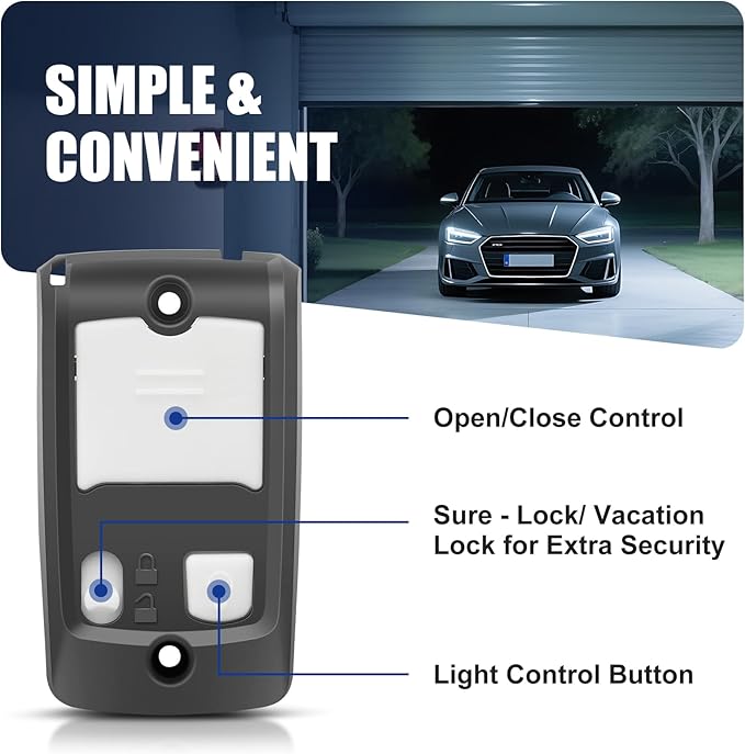 39165R GBWCSL2-BX Wall Garage Door Opener Compatible - Image 5